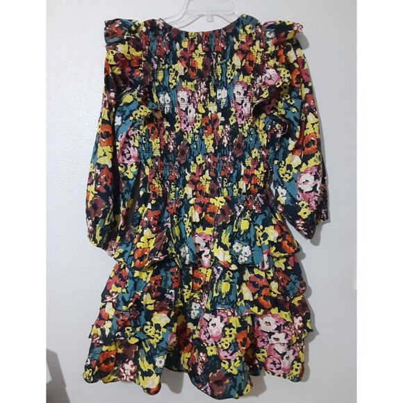 Anthropologie Cleobella Amerie Mini Dress Size M Ruffled Boho Cottagecore Summer - Picture 8 of 15